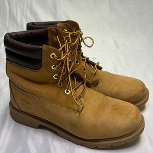 Timberland Womens 9 Classic Premium Waterproof Leather Boots Wheat Nubuck 6 Inch